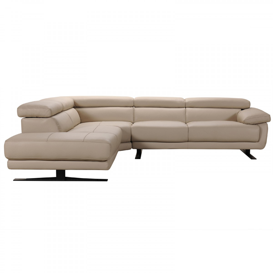 Taupe Leather Sectional Sofa - Everyday Low Price